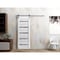 Sartodoors Sturdy Barn Door 30 x 80in, Nordic White W/ Frosted Glass, SS 6.6FT Rail Hangers Heavy Set QUADRO4445BD-S-NOR-30 - alternate 8